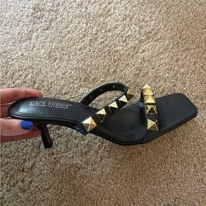 Cape Robbin black studded heels